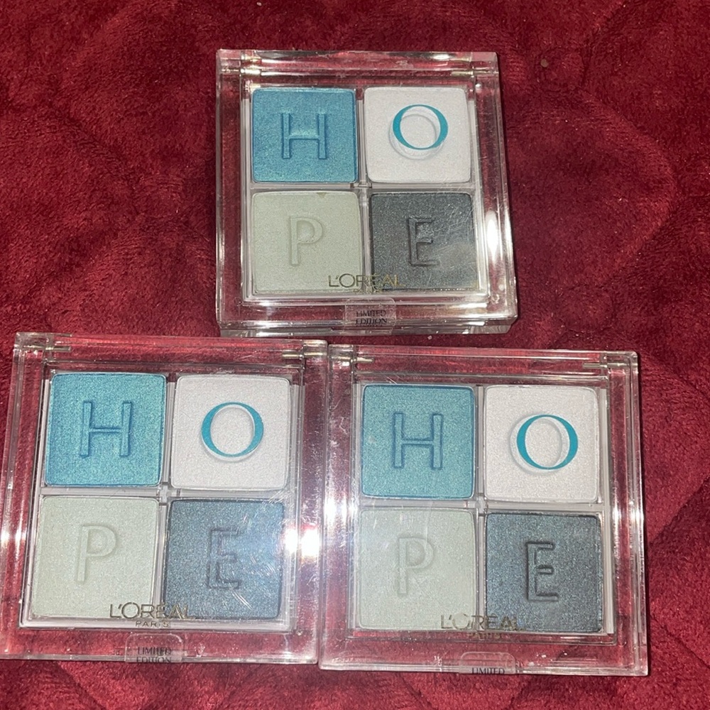 3 pcs sealed Loreal HOPE eyeshadow quarter #Hopeful wishes